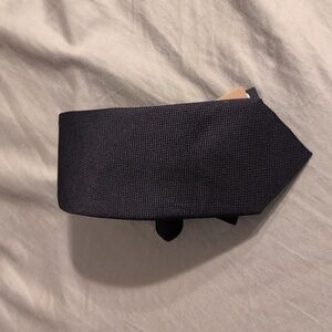 Hugo Boss Solid Black Silk Tie
